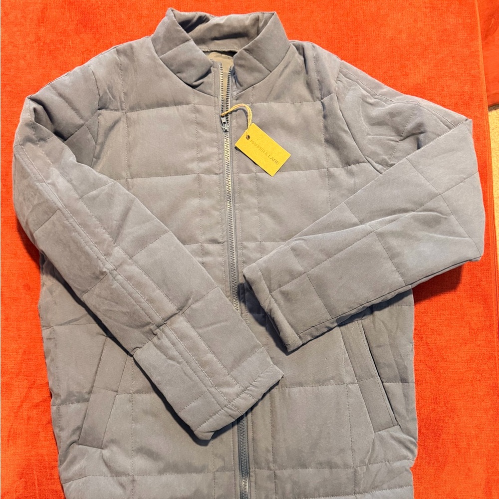 Women's Quilted Gray Bomber Jacket